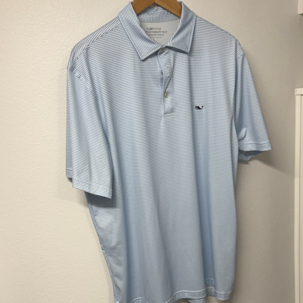 Vineyard Vines Men's Sky Blue Polo Shirt